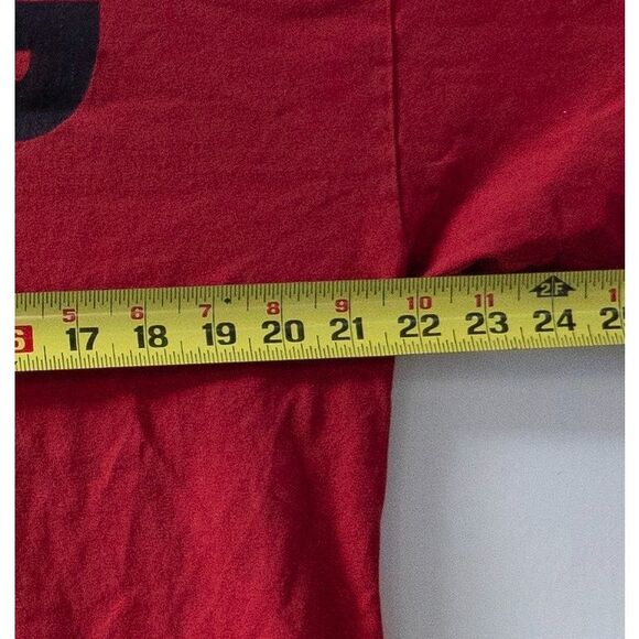 Nike Older Style Center Swoosh Doing It Men's Red Graphic Logo T-Shirt Size XL - Picture 3 of 5